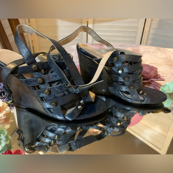 🥰😘BALENCIAGA studded gladiator wedges.
EUC. - Picture 3 of 9